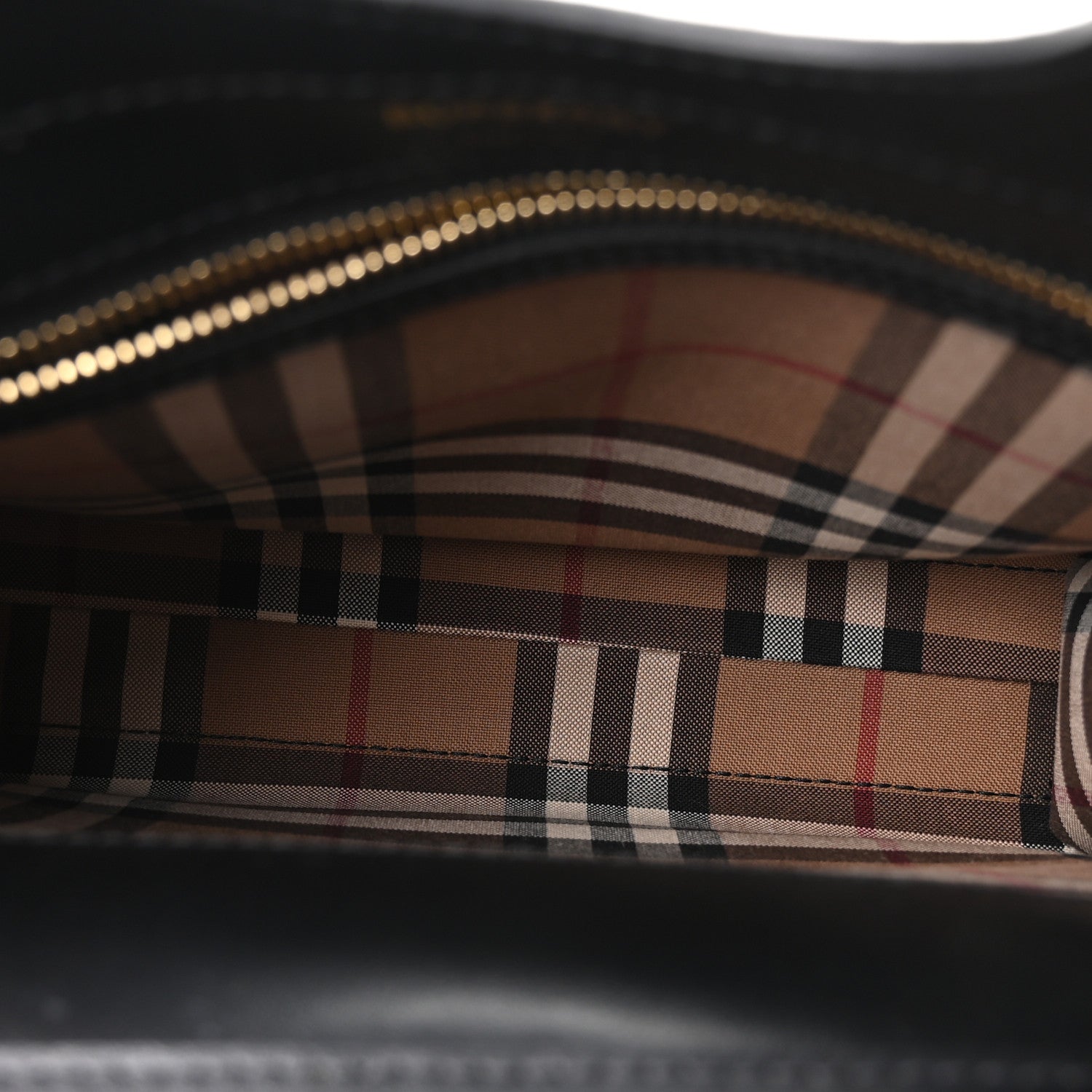 Smooth Calfskin Cashmere Check Mini Pocket Bag Brown