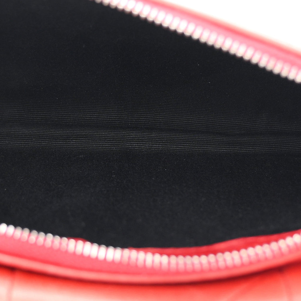 Lambskin Patchwork Monogram Jamie Chain Wallet Red