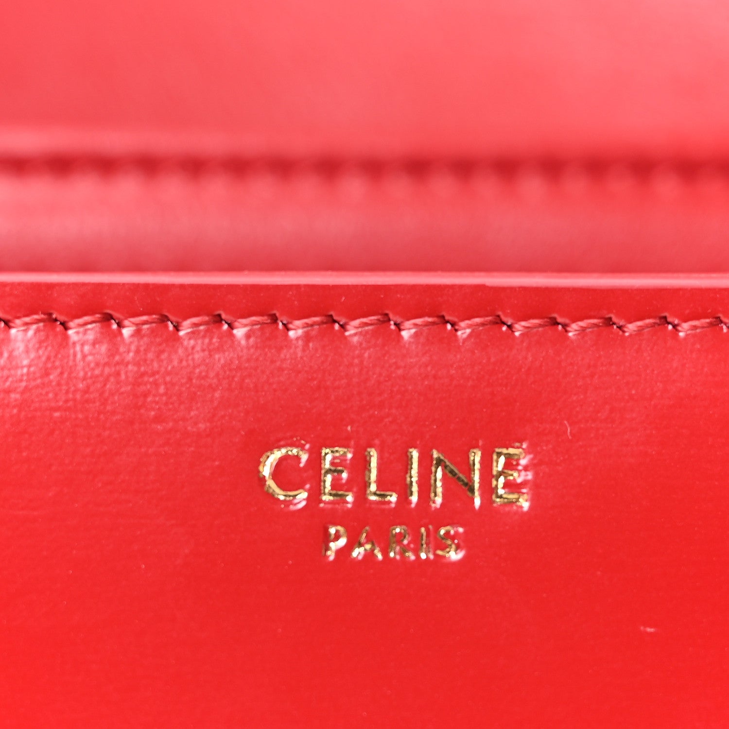 Shiny Calfskin Teen Triomphe Red