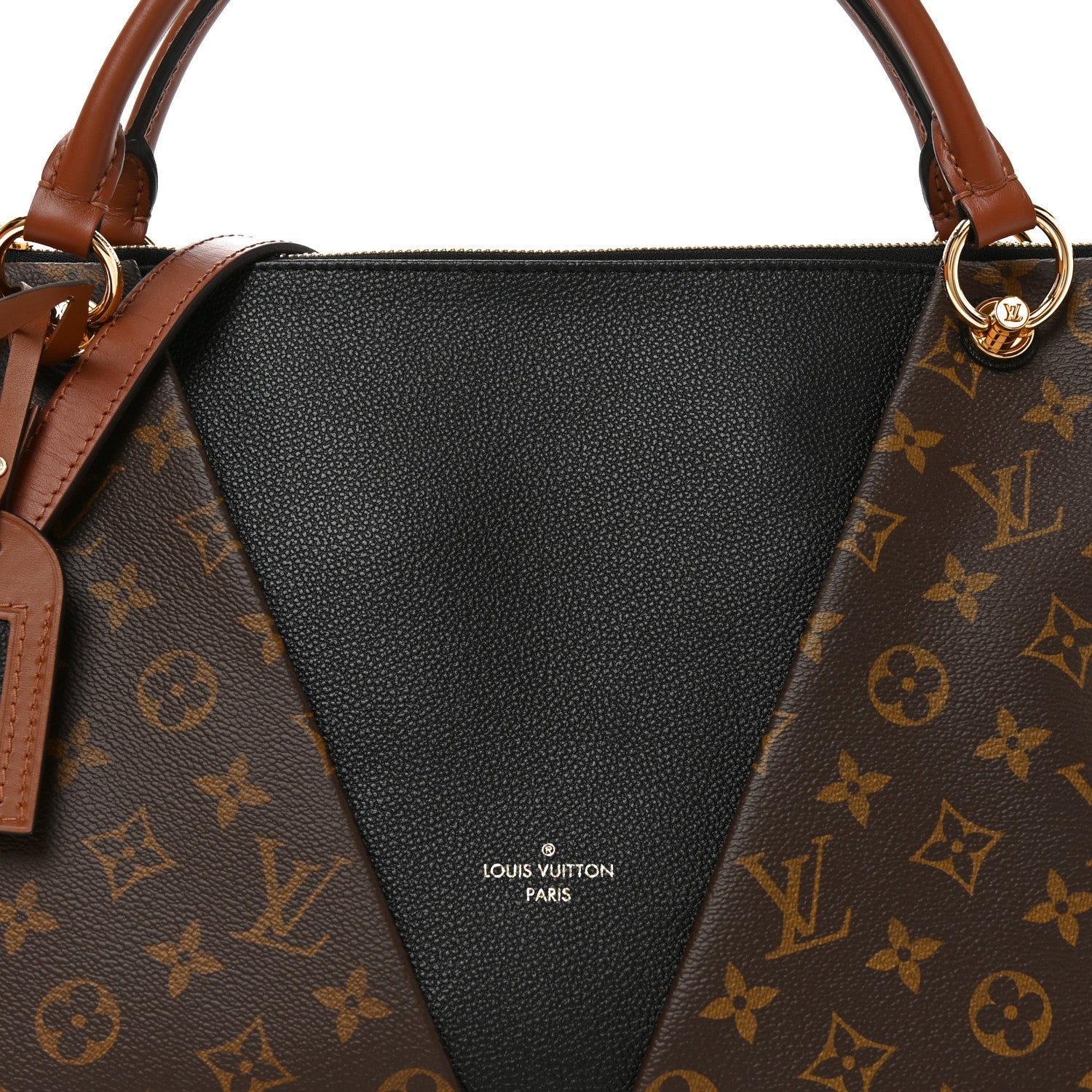 Monogram V Tote MM Black