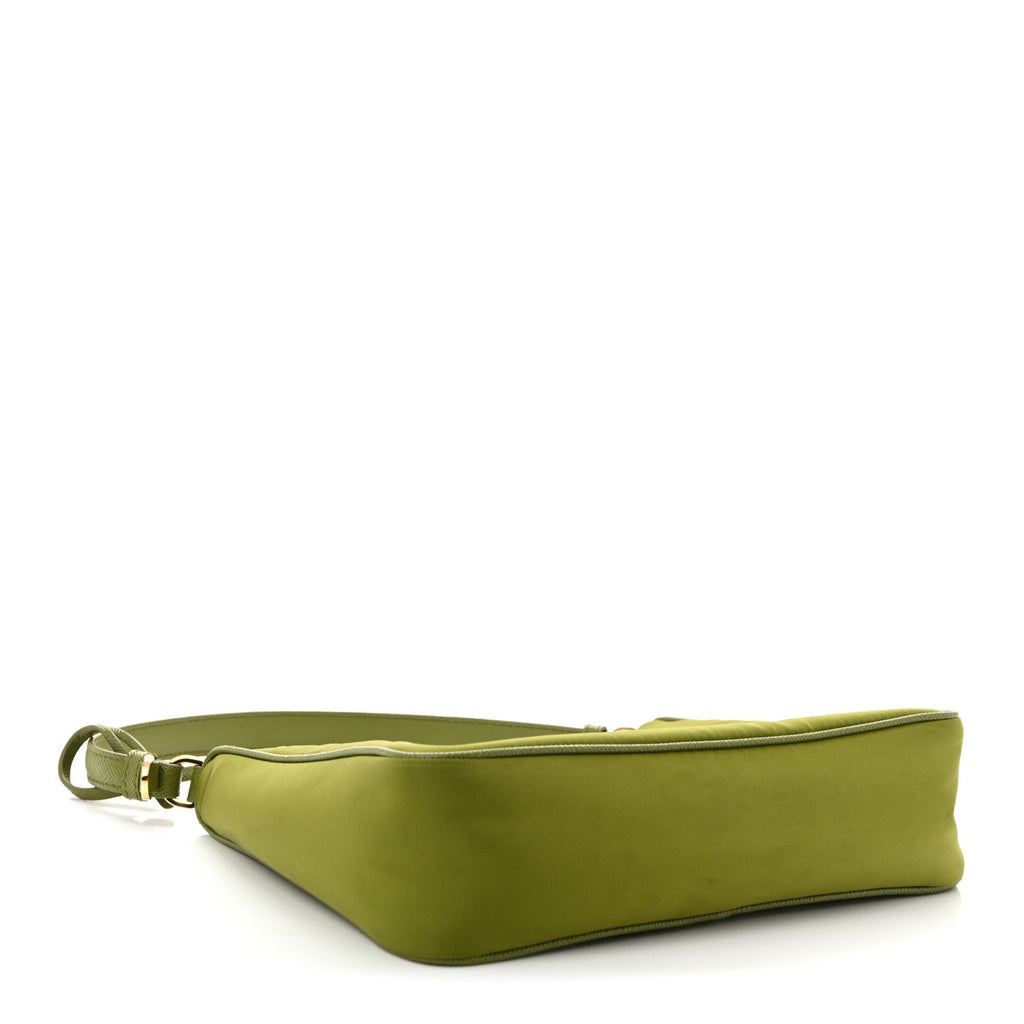Re-Nylon Saffiano Mini Re-Edition 2005 Bag Ivy Green