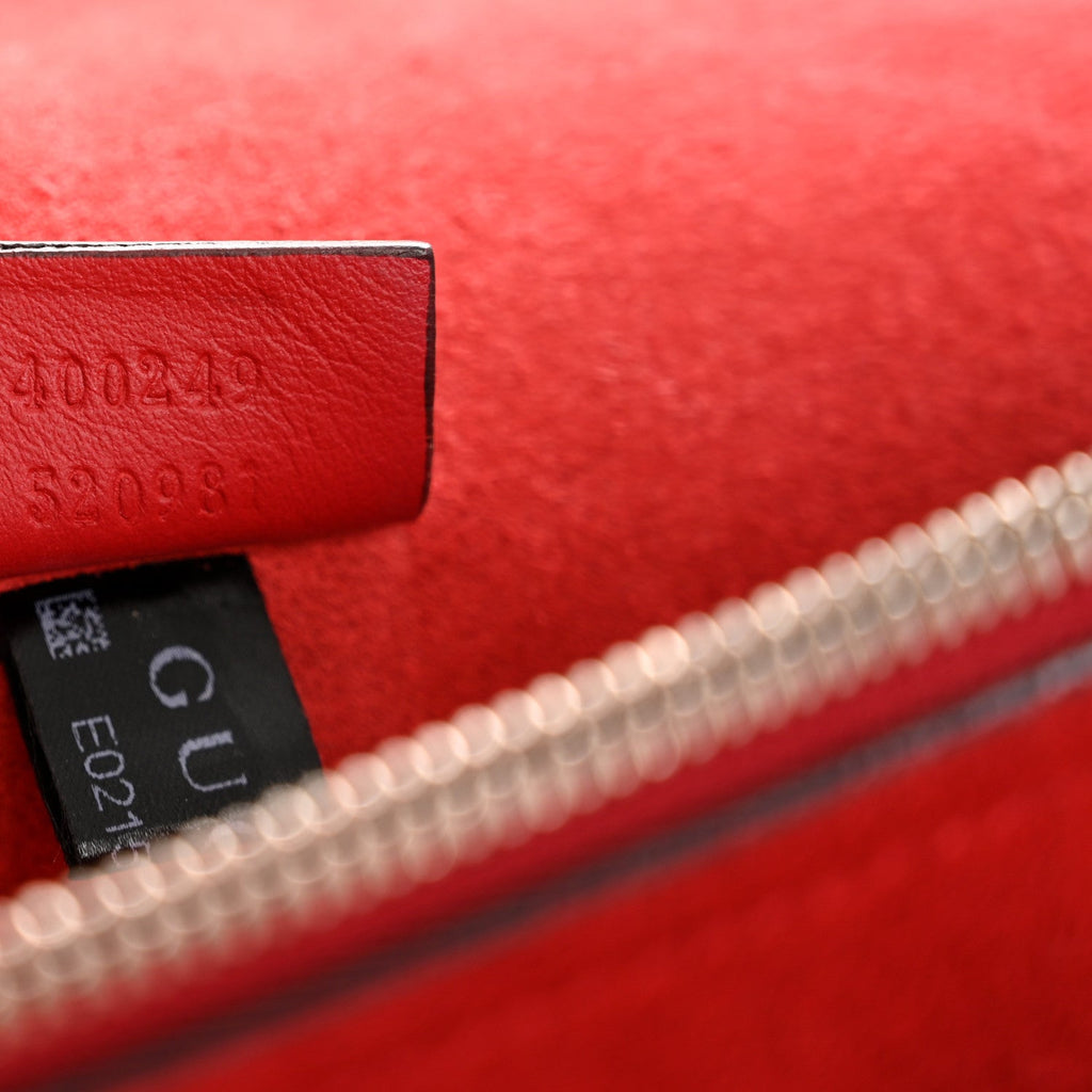 GG Supreme Monogram Small Dionysus Shoulder Bag Red