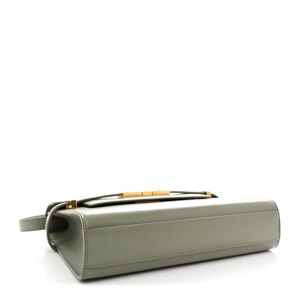 Smooth Calfskin Small Manhattan Shoulder Bag Light Green