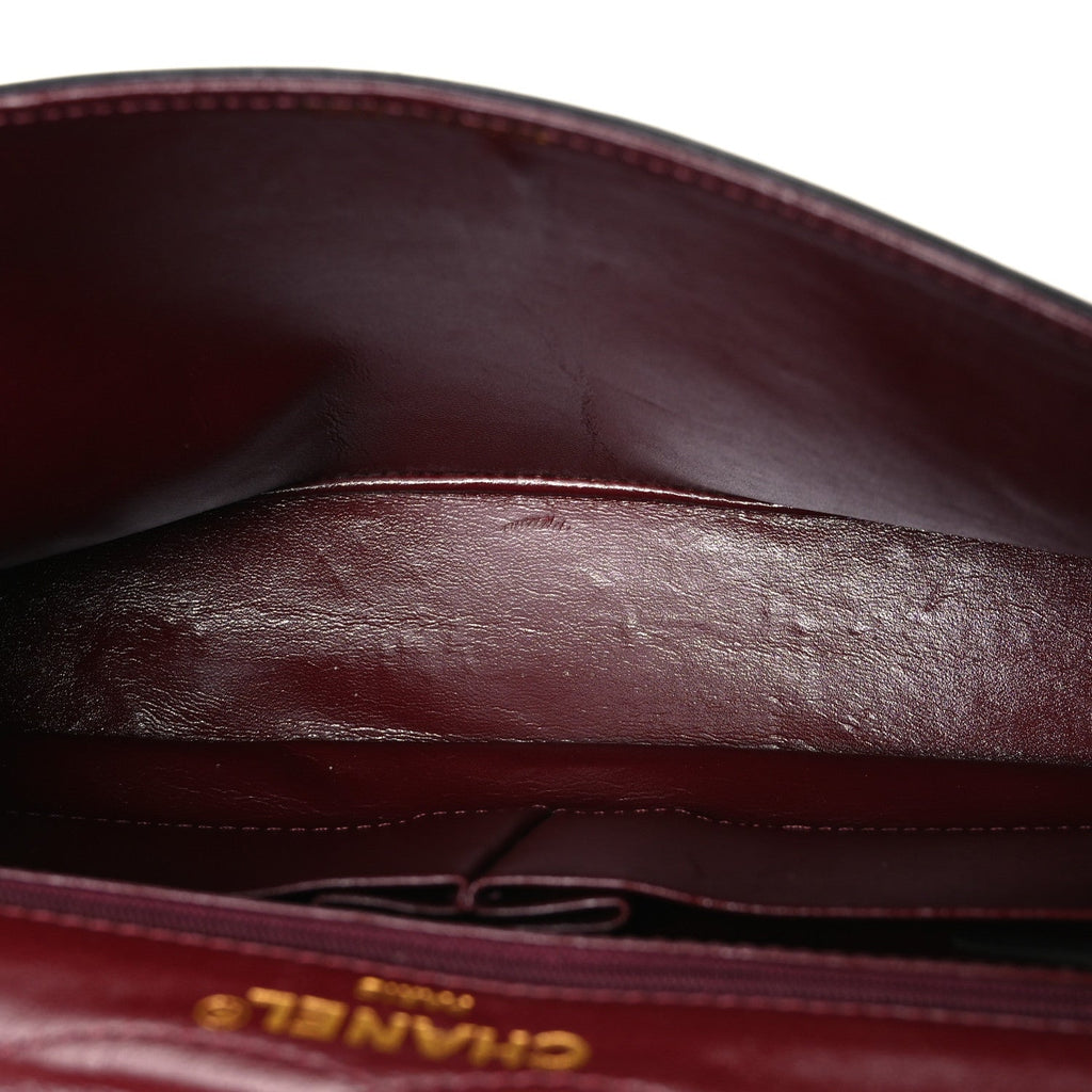 Lambskin Medium Double Flap Black