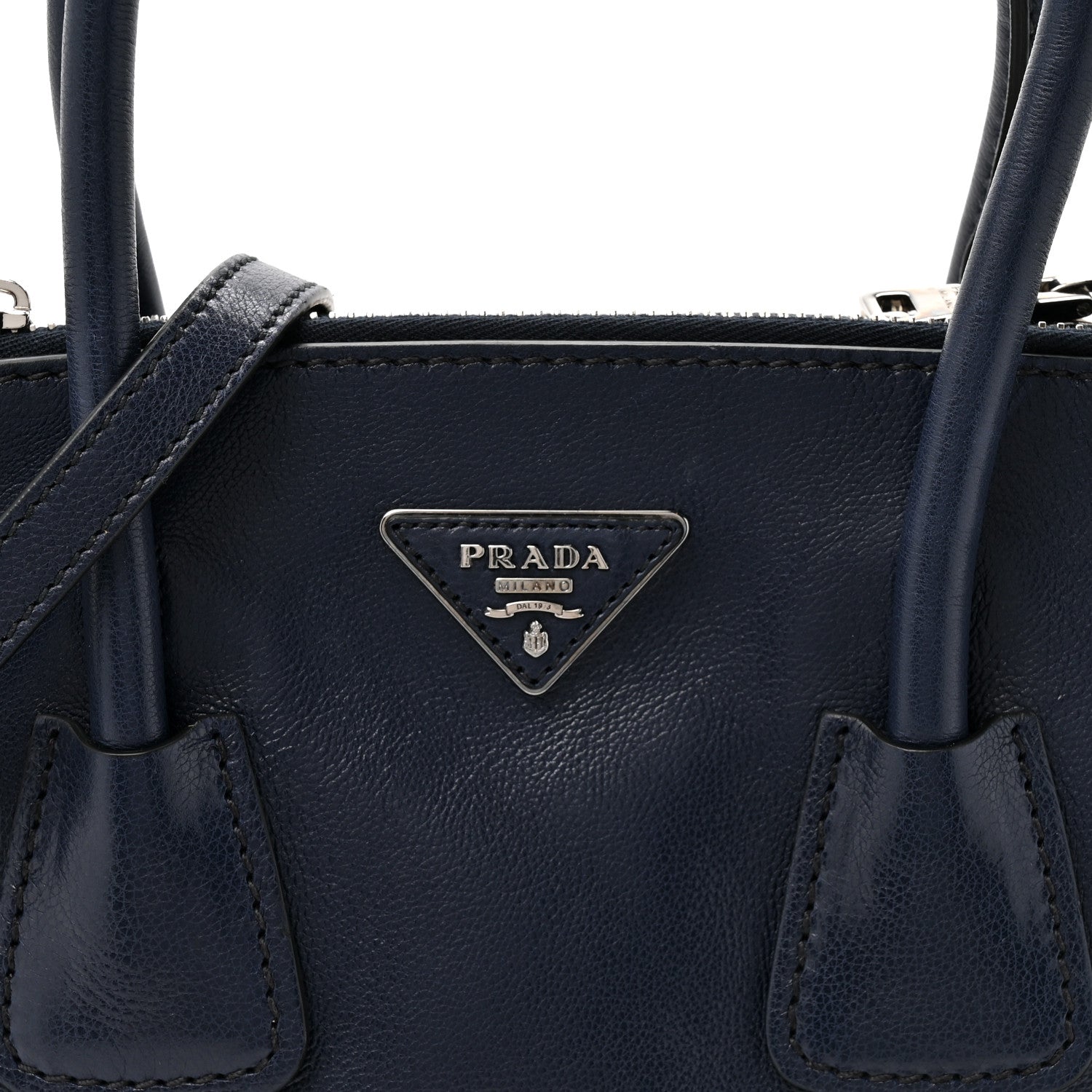 Glace Calf Scamosciato Twin Pocket Tote Baltico