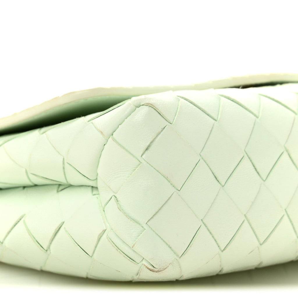 Nappa Intrecciato Mini Crossbody Bag Glacier