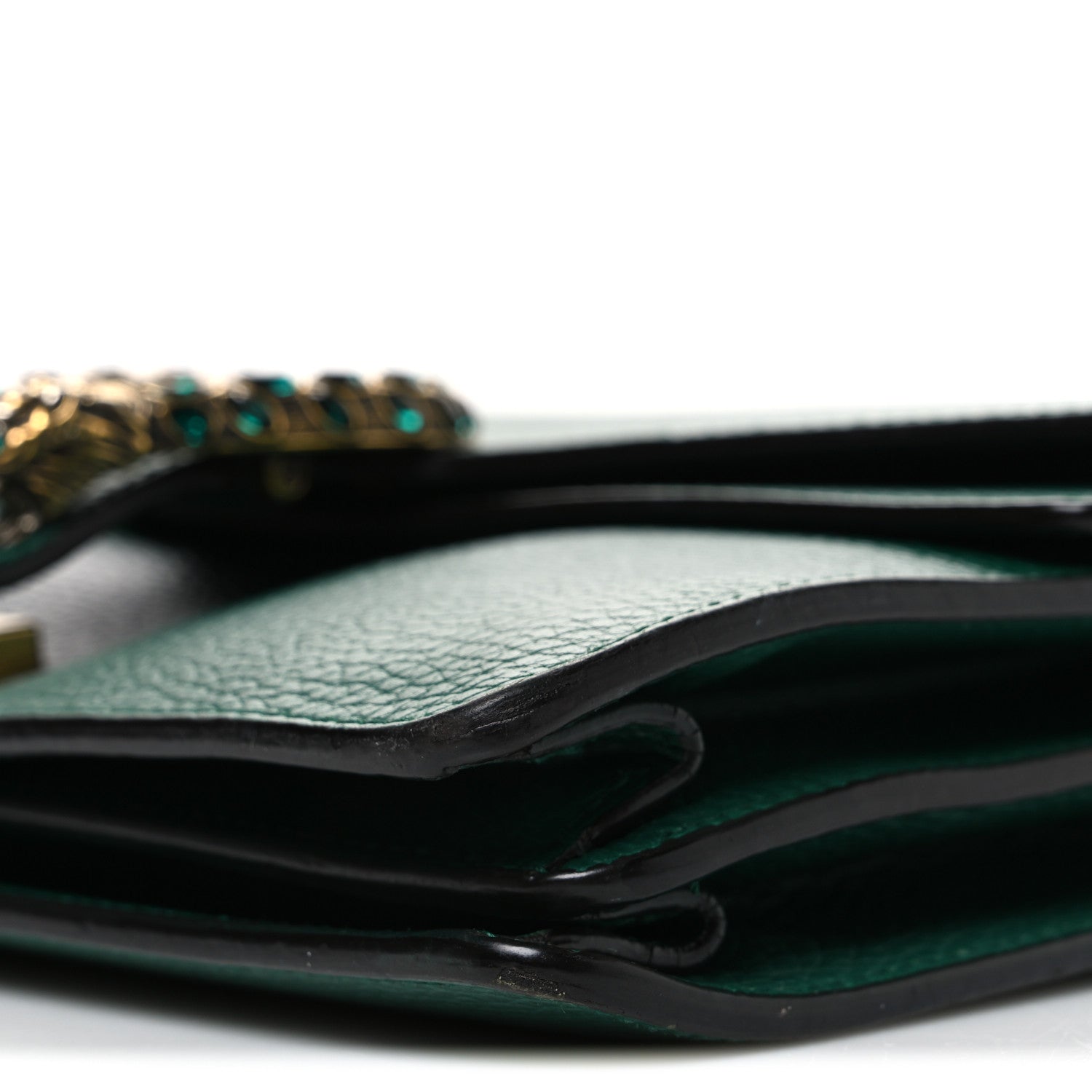 Pebbled Calfskin Small Dionysus Shoulder Bag Emerald
