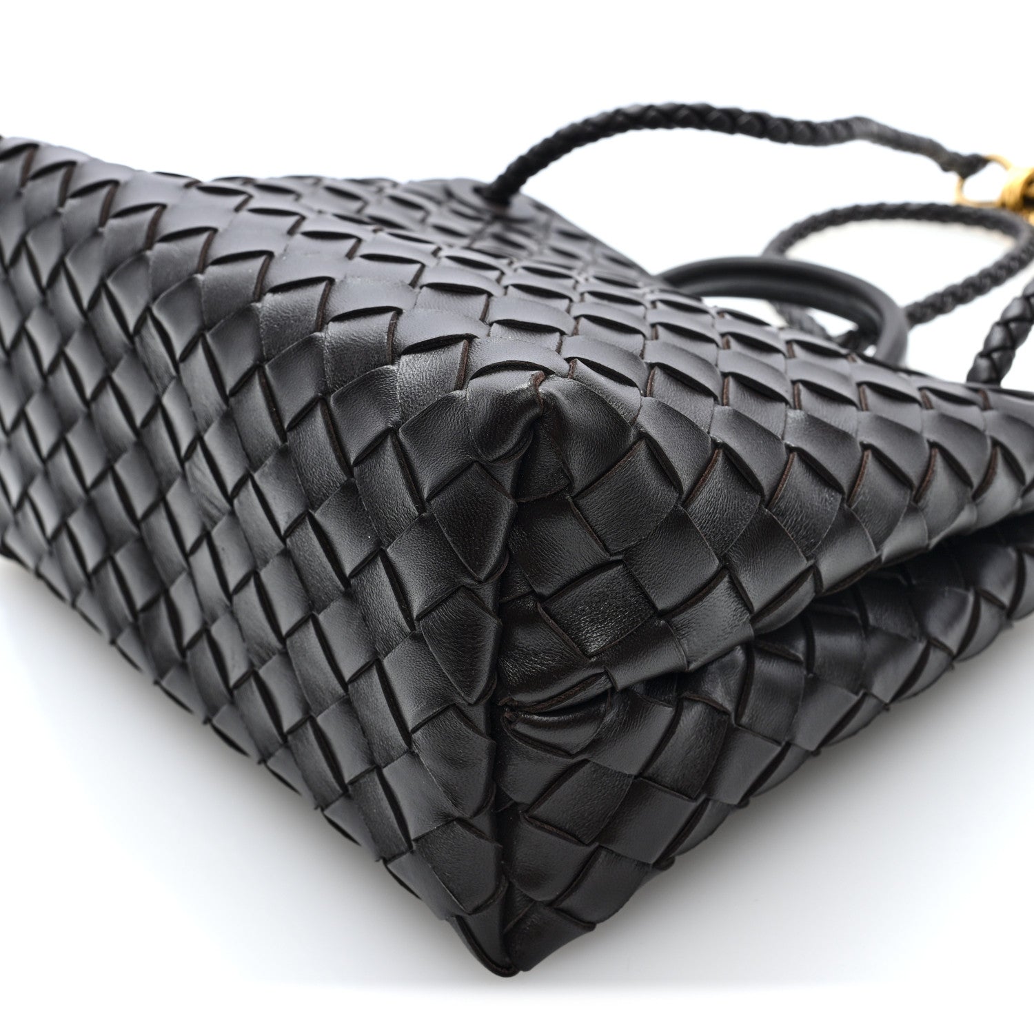 Nappa Intrecciato Small Andiamo Shoulder Bag Fondant