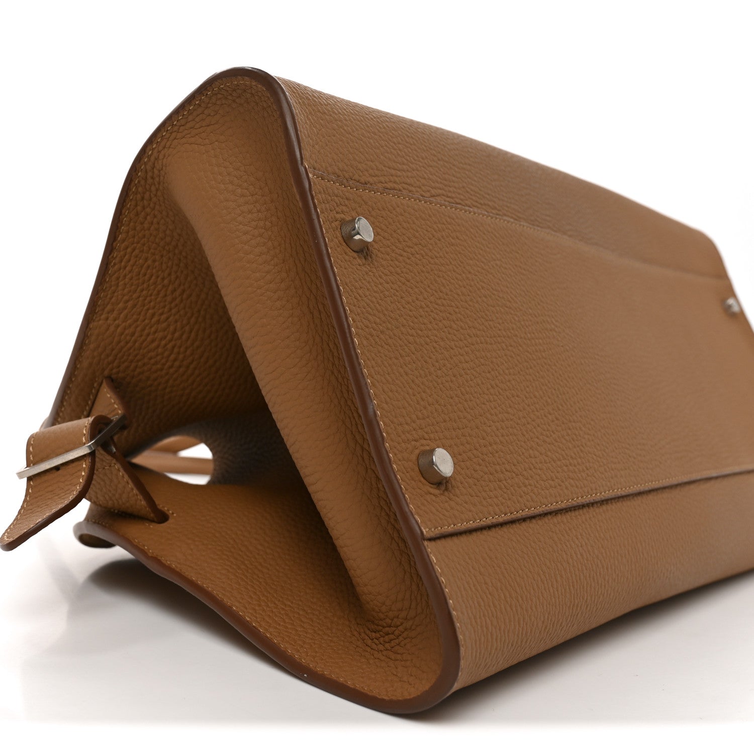 Matte Grained Calfskin EW Margaux Rubber