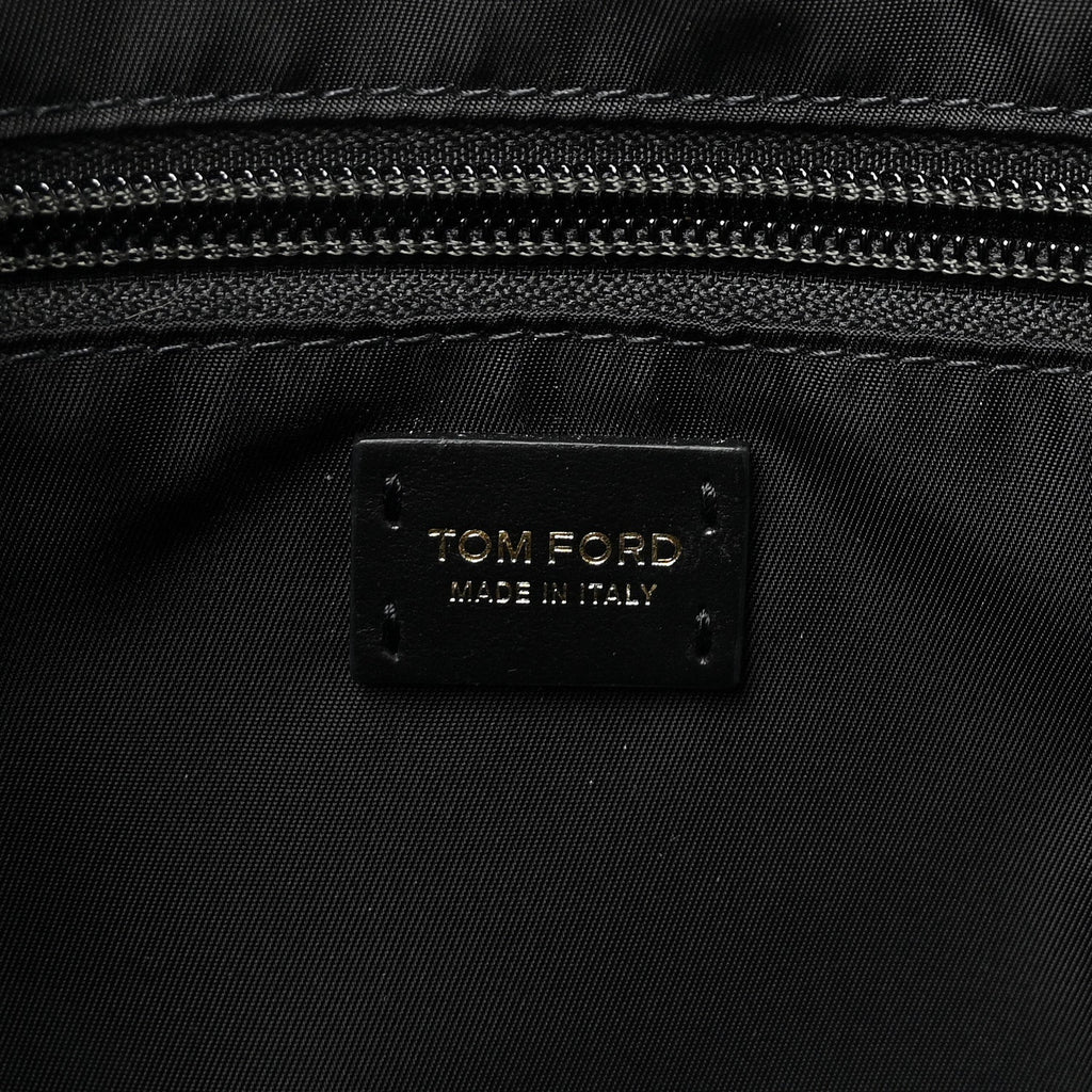 Nylon Pouch With Chain Black