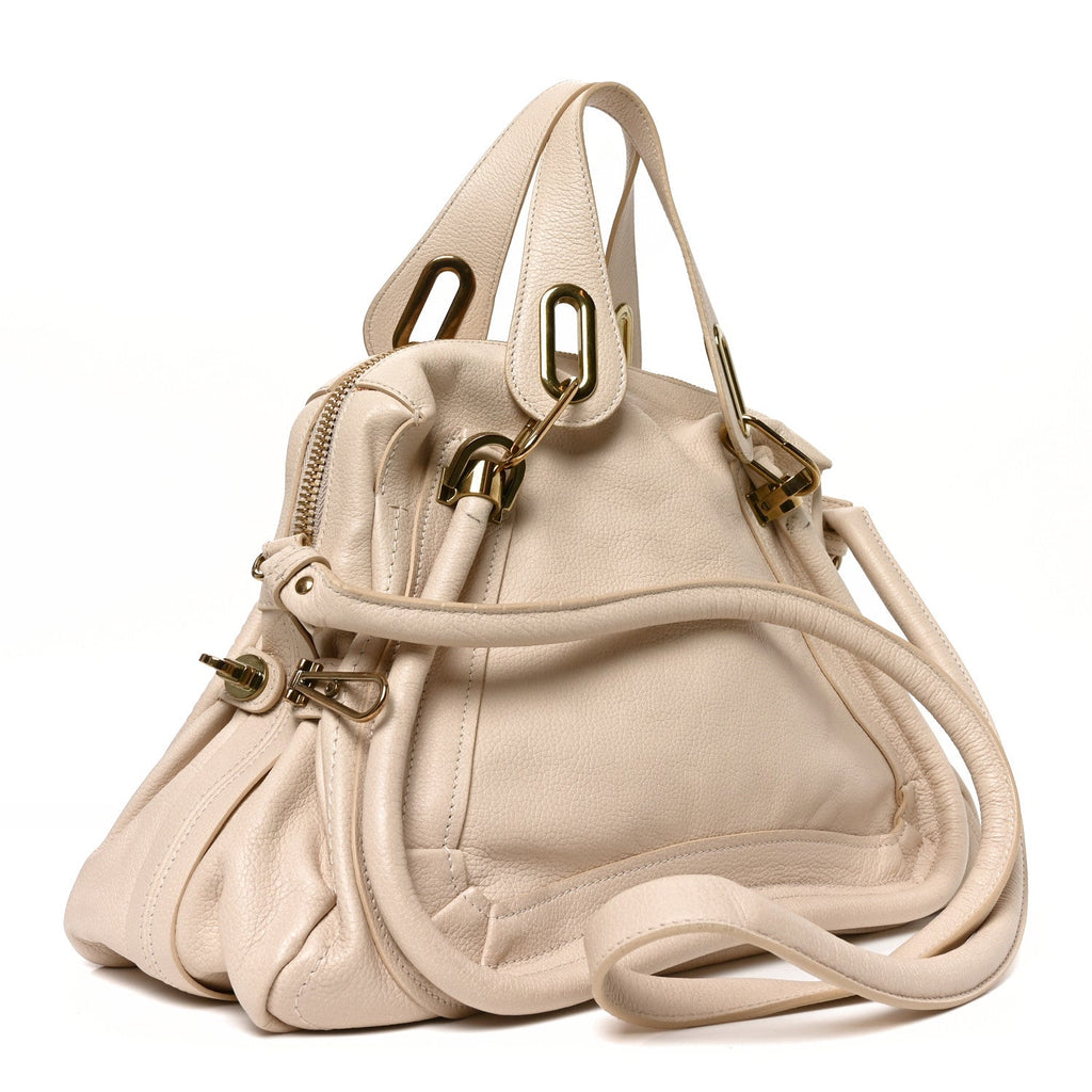 Calfskin Medium Paraty Husky White