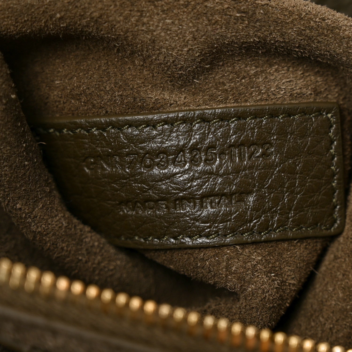 Grained Deerskin Bea Tote Light Musk