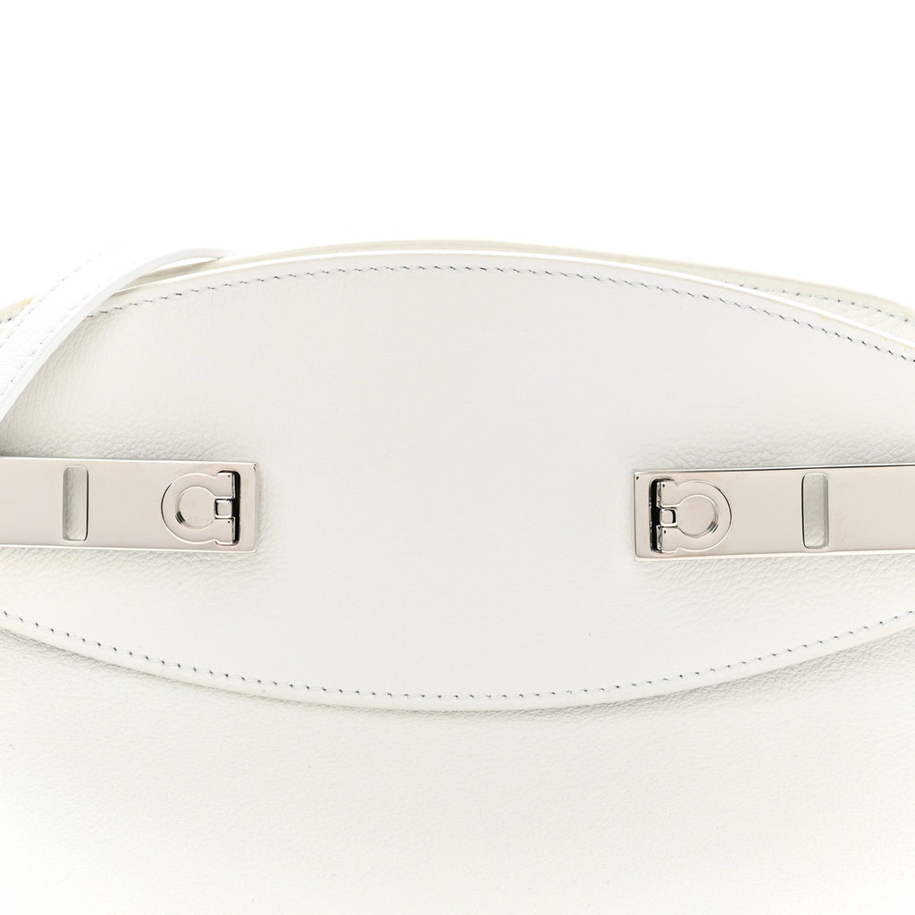 Calfskin Small Hug Pouch White