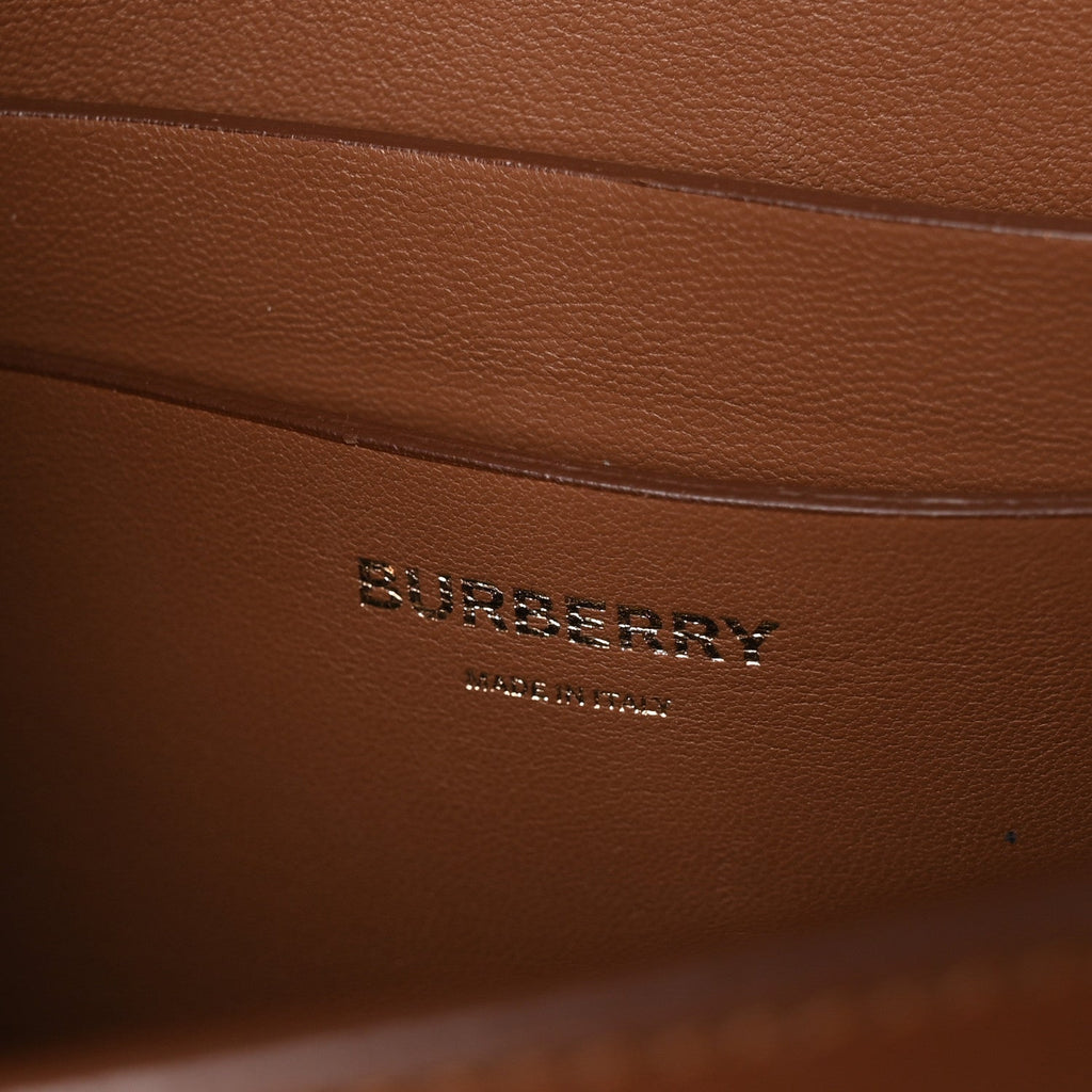 Smooth Calfskin Two Tone Small Grace Bag Malt Brown Black