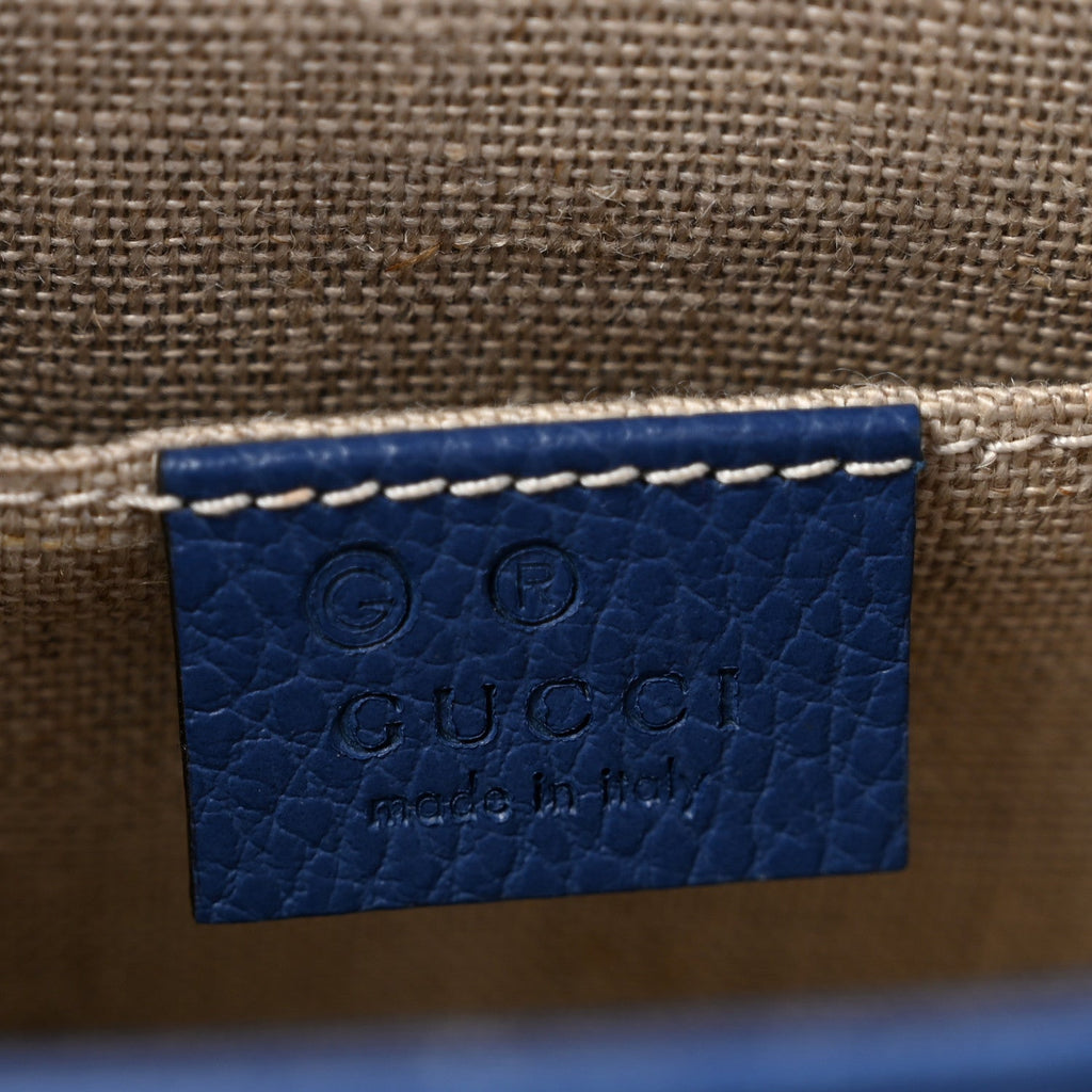 Dollar Calfskin Small Interlocking G Shoulder Bag Caspian