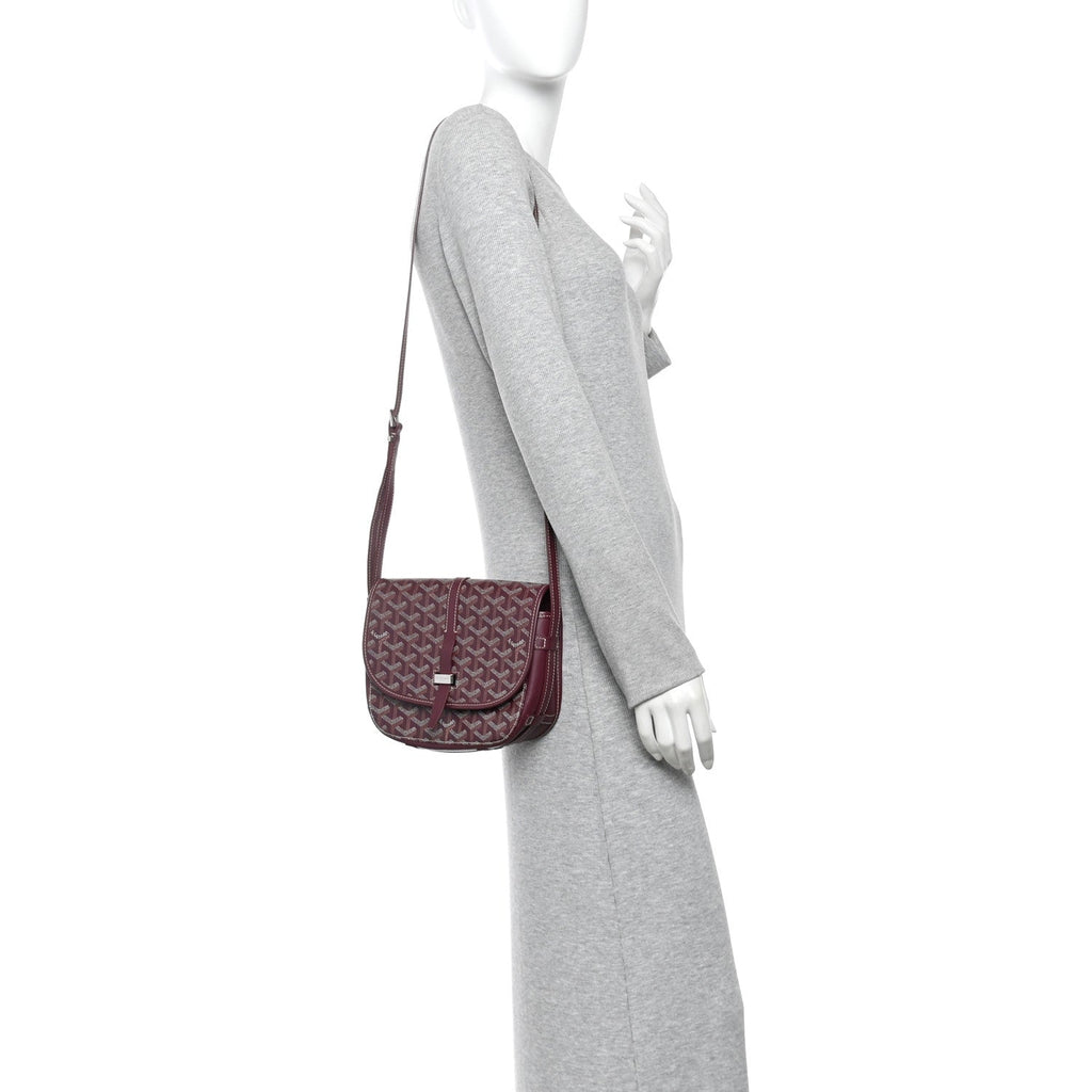 Goyardine Belvedere II PM Messenger Bag Bordeaux
