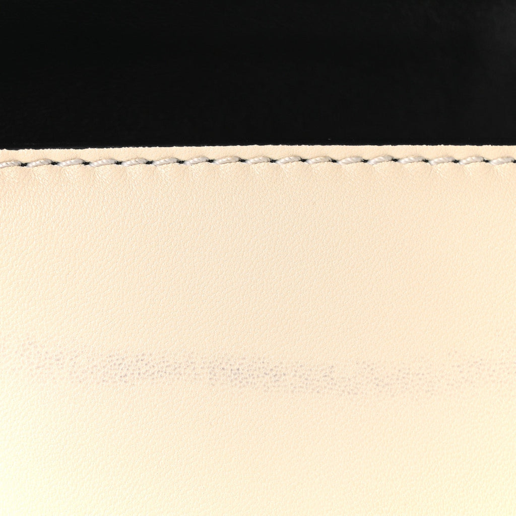 Vitello Beaded Mini Glam Lock Rockstud Flap Black Ivory Green