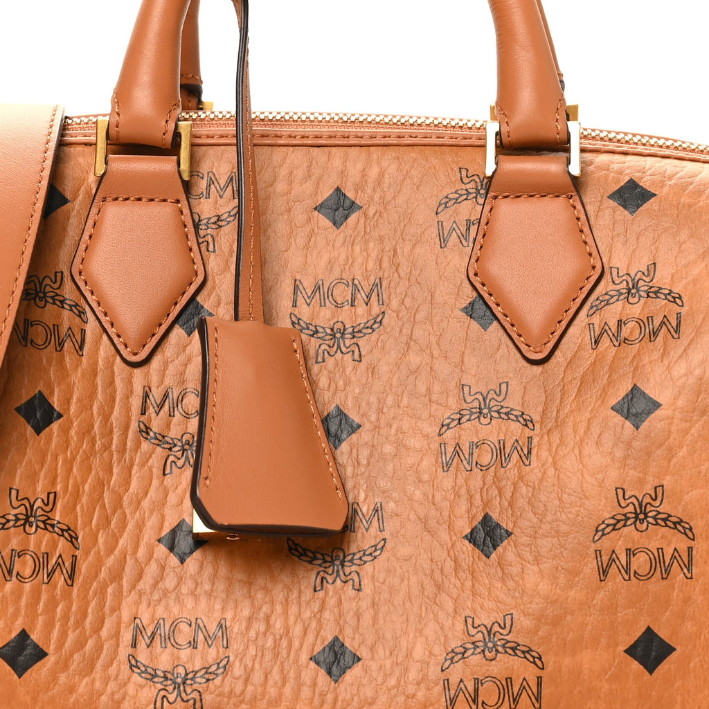 Visetos Small Ella Boston Bag Cognac