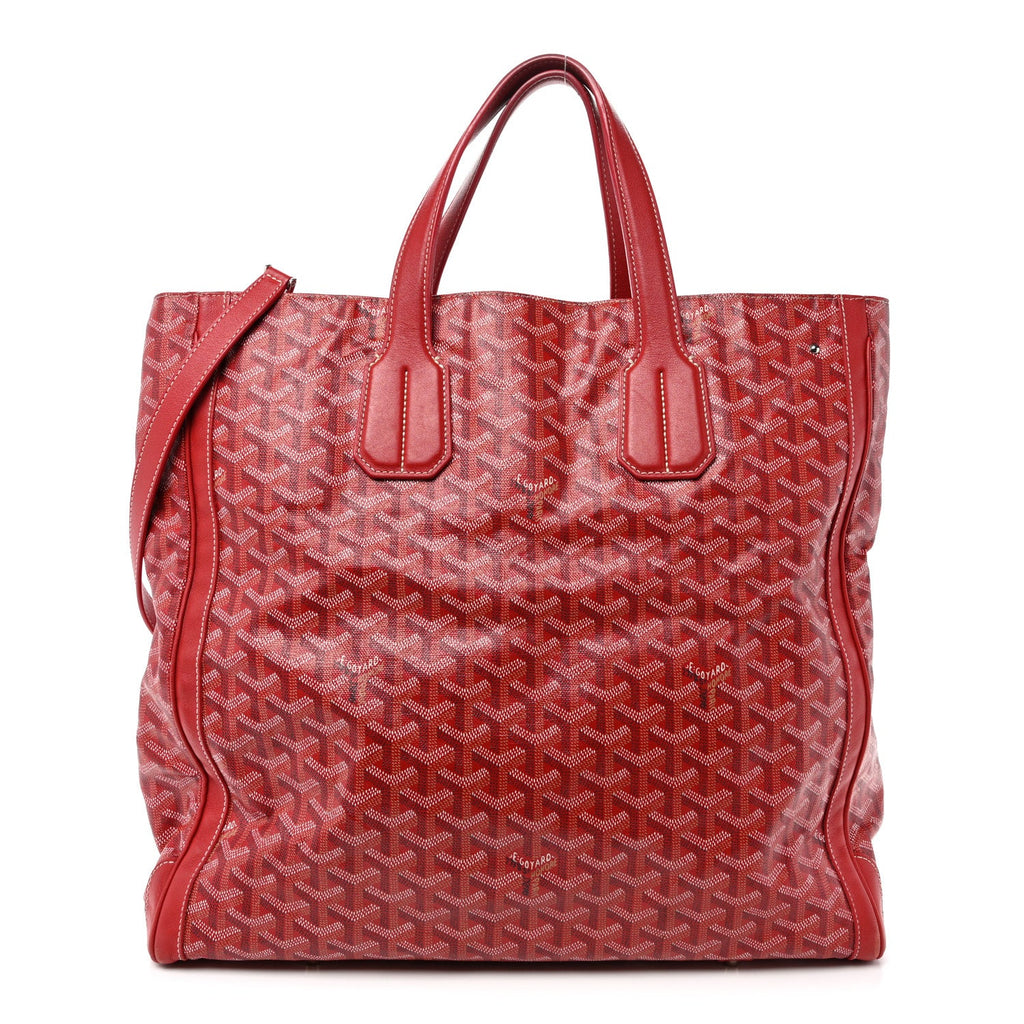 Goyardine Voltaire Tote Red