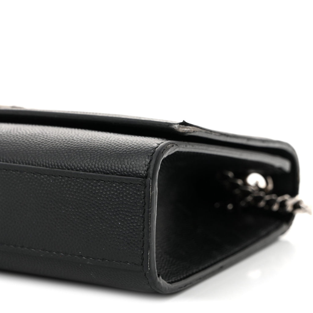 Grain De Poudre Medium Classic Monogram Kate Satchel Black