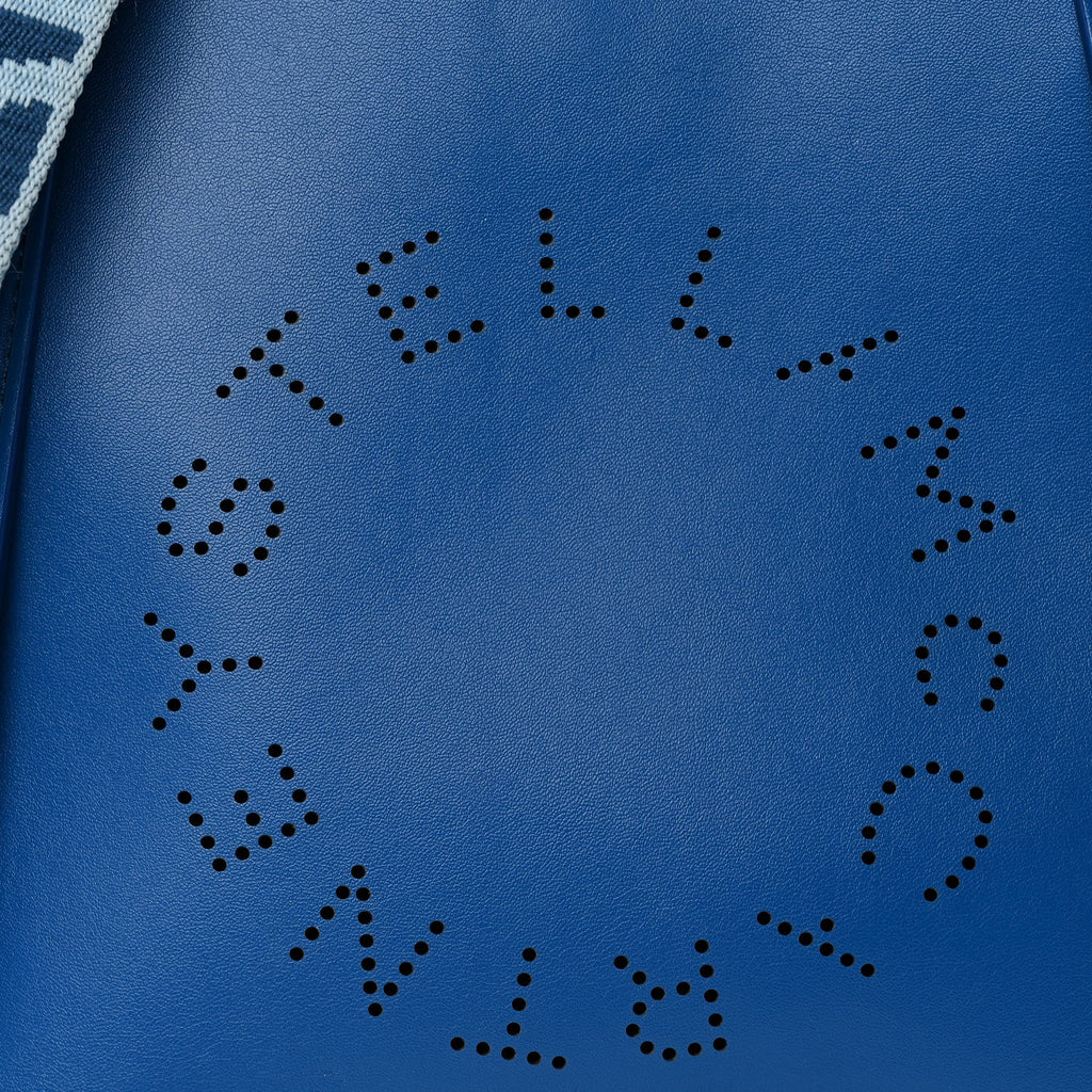 Eco Alter Nappa Perforated Logo Mini Crossbody Blue