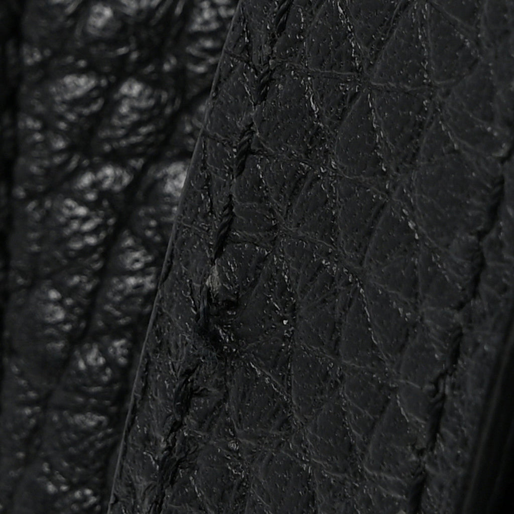 Heavy Grained Calfskin Darley Satchel Black