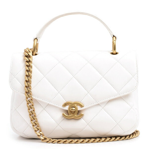 Chanel Calfskin Matelassé Chain Shoulder Bag AS4195