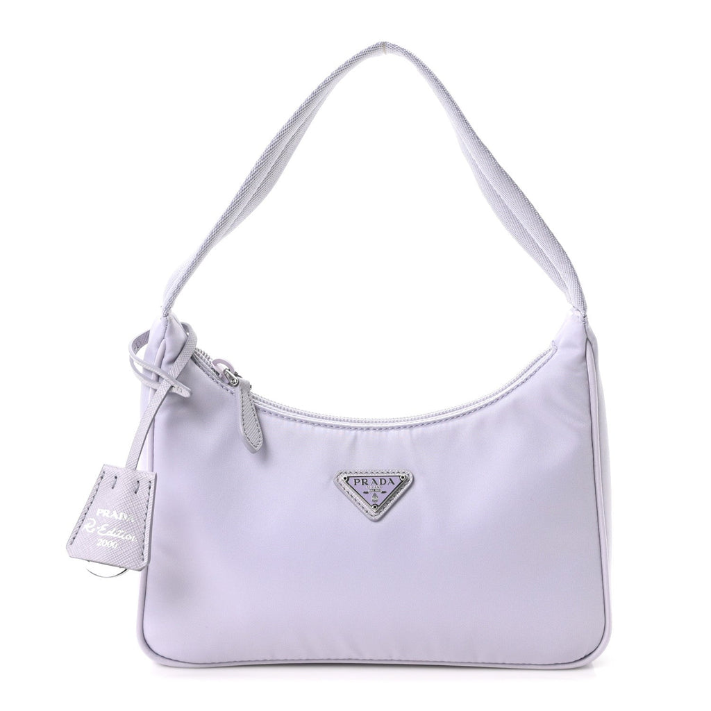 Re-Nylon Saffiano Mini Re-Edition 2000 Bag Glicine