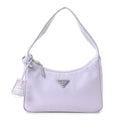 Re-Nylon Saffiano Mini Re-Edition 2000 Bag Glicine