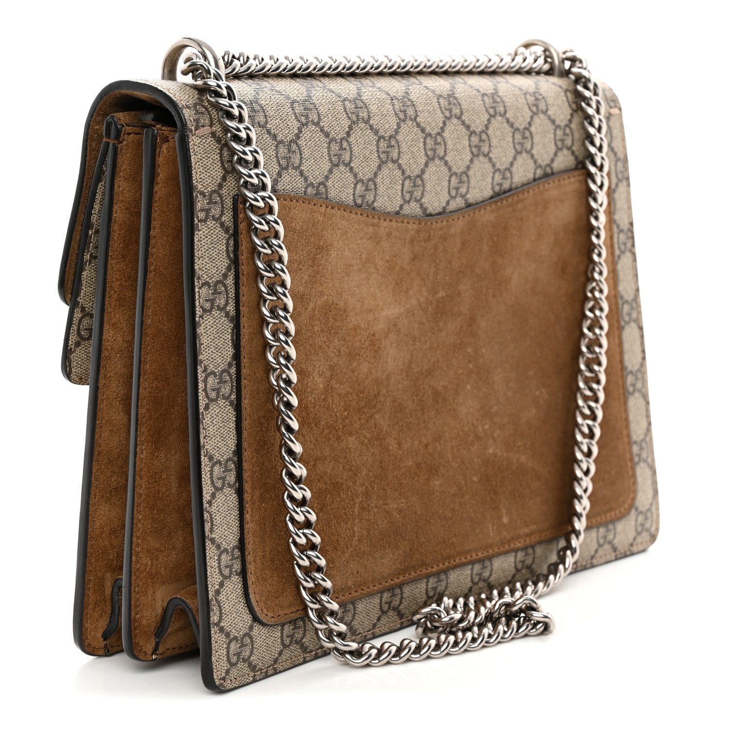 GG Supreme Monogram Medium Dionysus Shoulder Bag Taupe