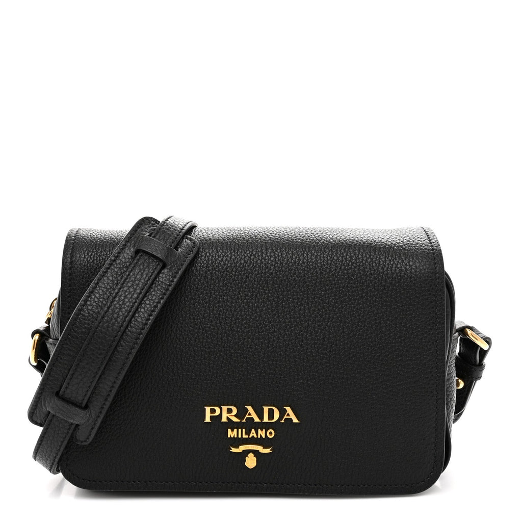Vitello Phenix Crossbody Bag Black