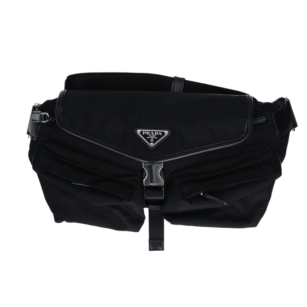 Prada 2VH174 Re-Nylon Leather Shoulder Bag