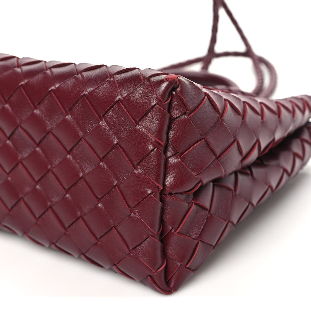 Nappa Intrecciato Small Andiamo Shoulder Bag Barolo