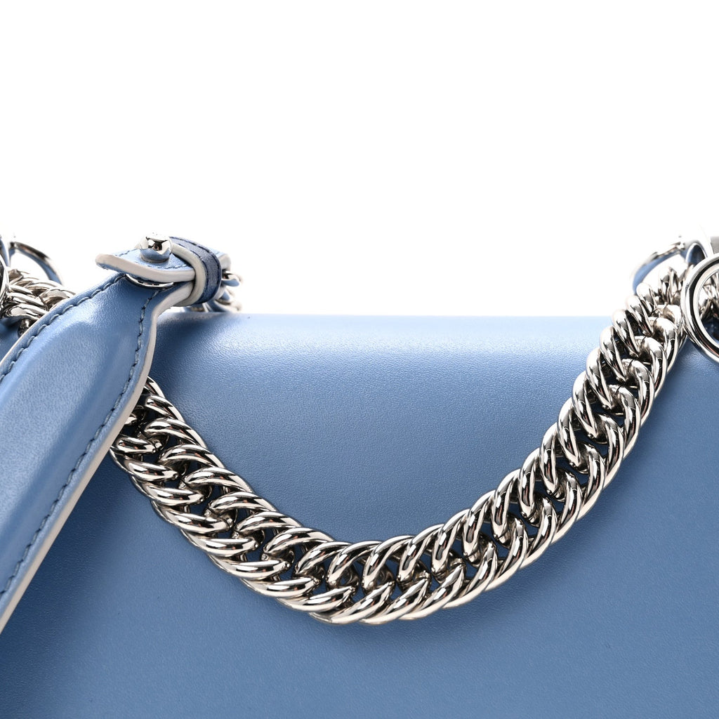 Vitello Liberty Pearl Scalloped Small Kan I Shoulder Bag Nebula Blu Scuro
