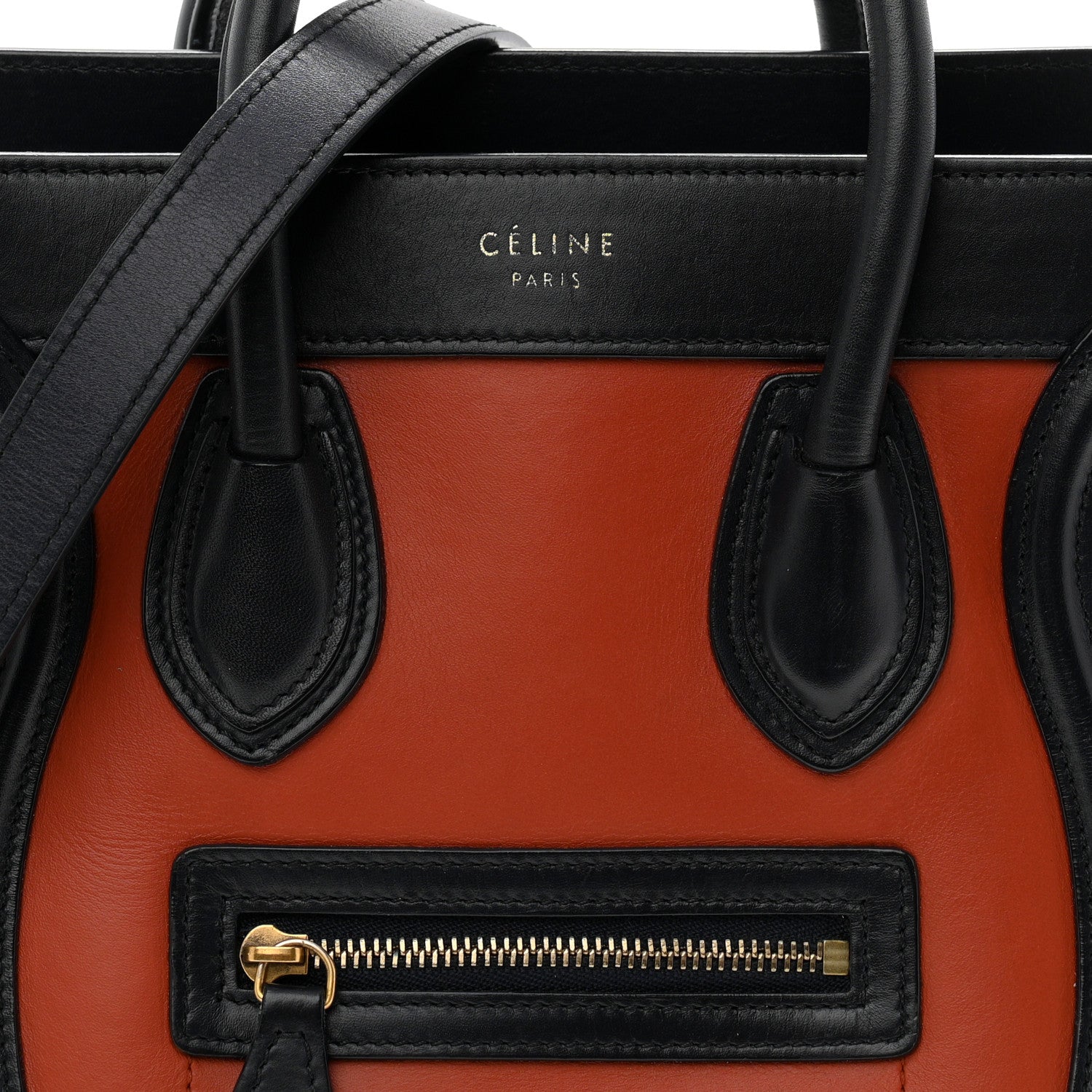 Smooth Calfskin Nano Tri-Color Luggage Brick