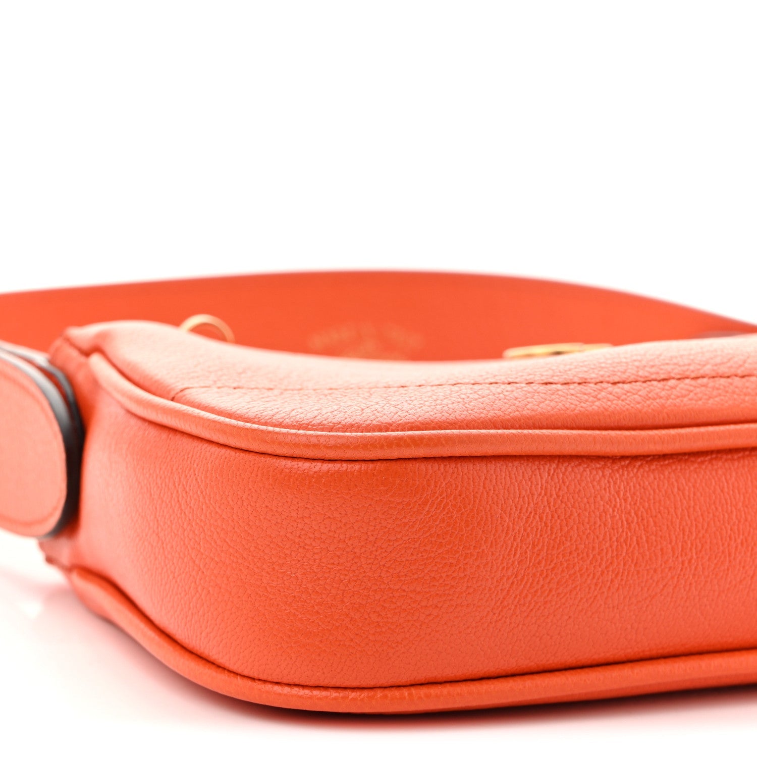 Goatskin Mini Aphrodite Shoulder Bag Orange