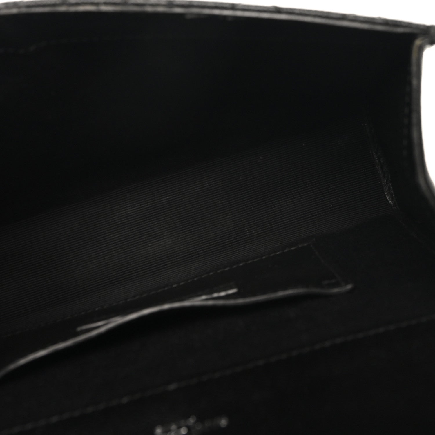 Grain De Poudre Textured Mixed Matelasse Triquilt Small Monogram Satchel Black