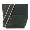 Soft Grained Calfskin Sangle Bucket Bag Amazone