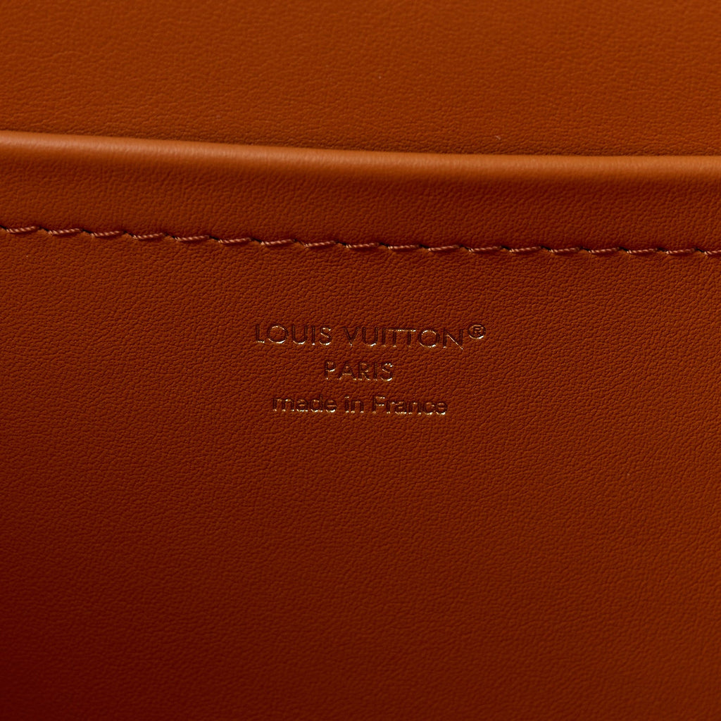 Calfskin Minigram Alma MM Soft Hazelnut