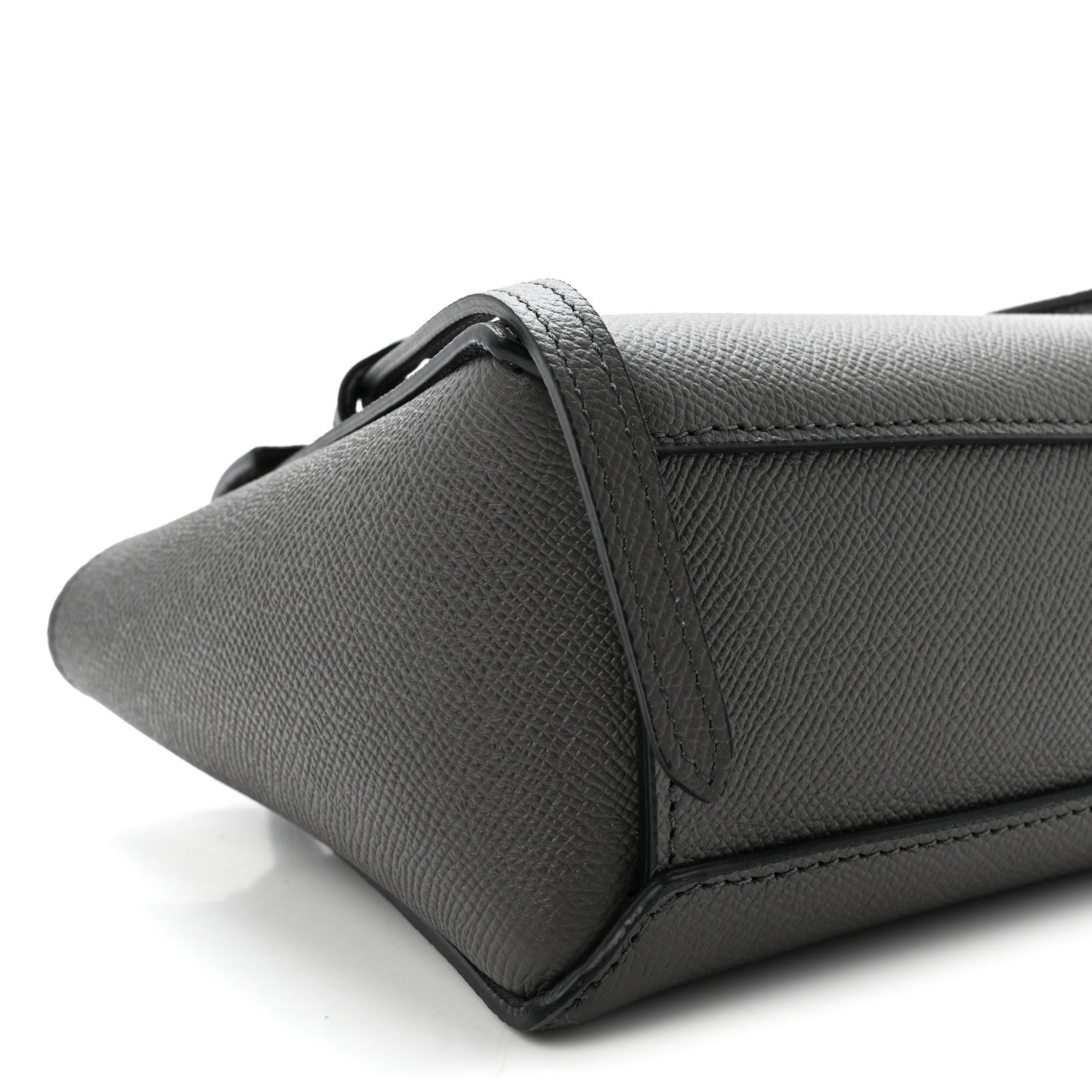 Grained Calfskin Pico Belt Bag Grey