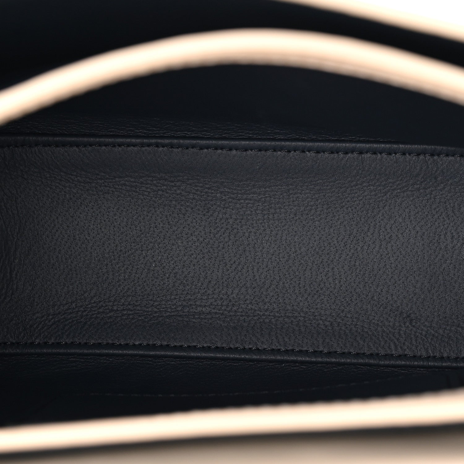 High Gloss Calfskin Lana Small Top Handle Eggshell