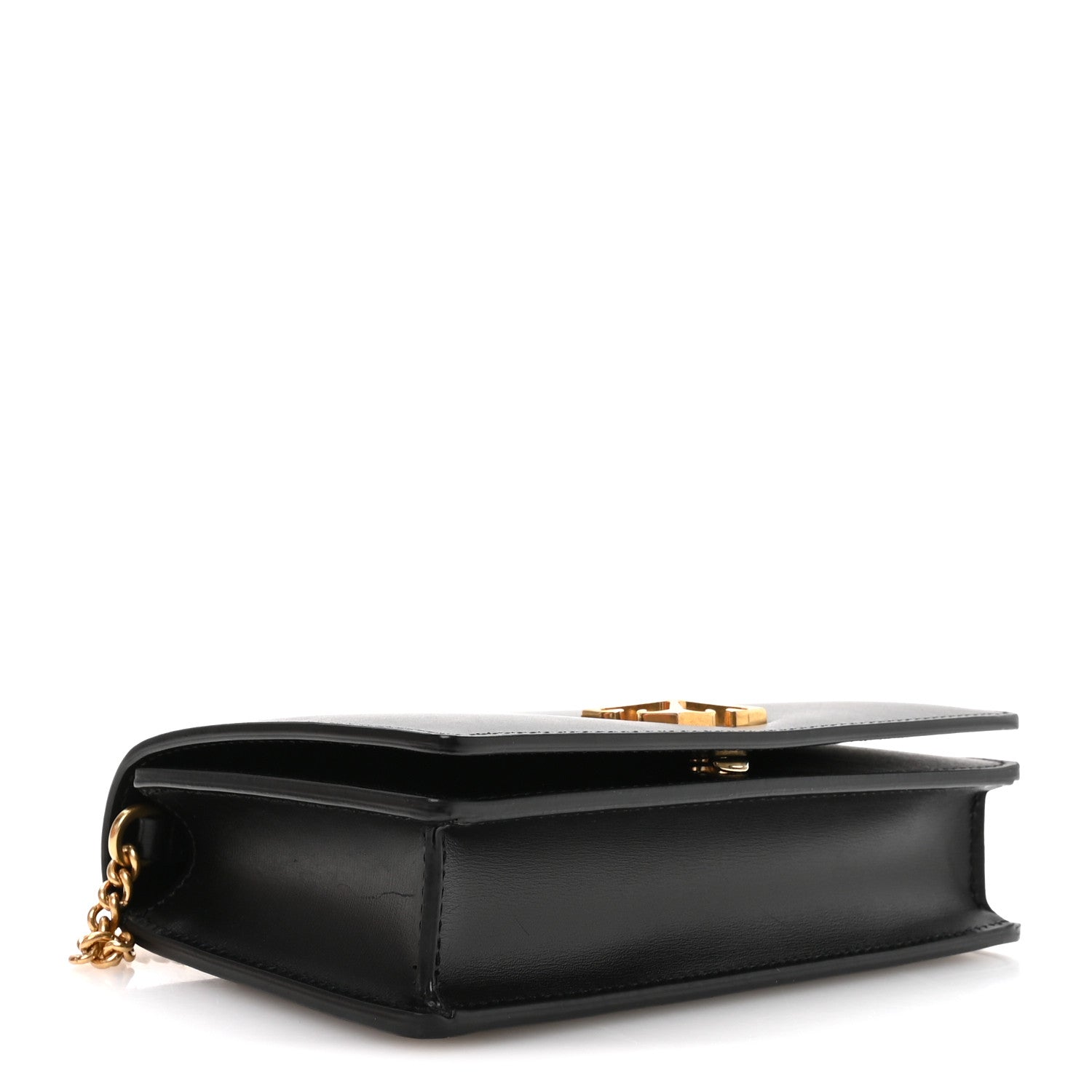 OFF WHITE Calfskin Jitney 0.5 Shoulder Bag Black