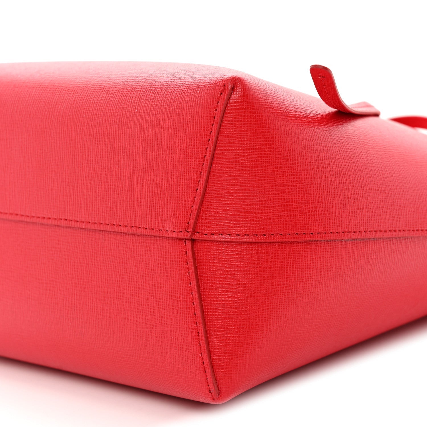 Saffiano Mini Bucket Bag Flamma