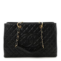 Caviar Quilted XL Grand Shopping Tote GST Black