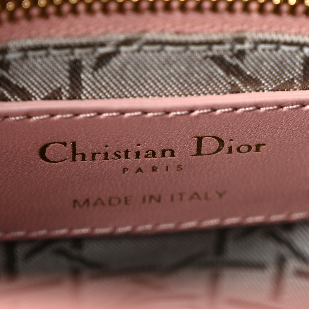 Lambskin Cannage Small My ABCDior Lady Dior Pink