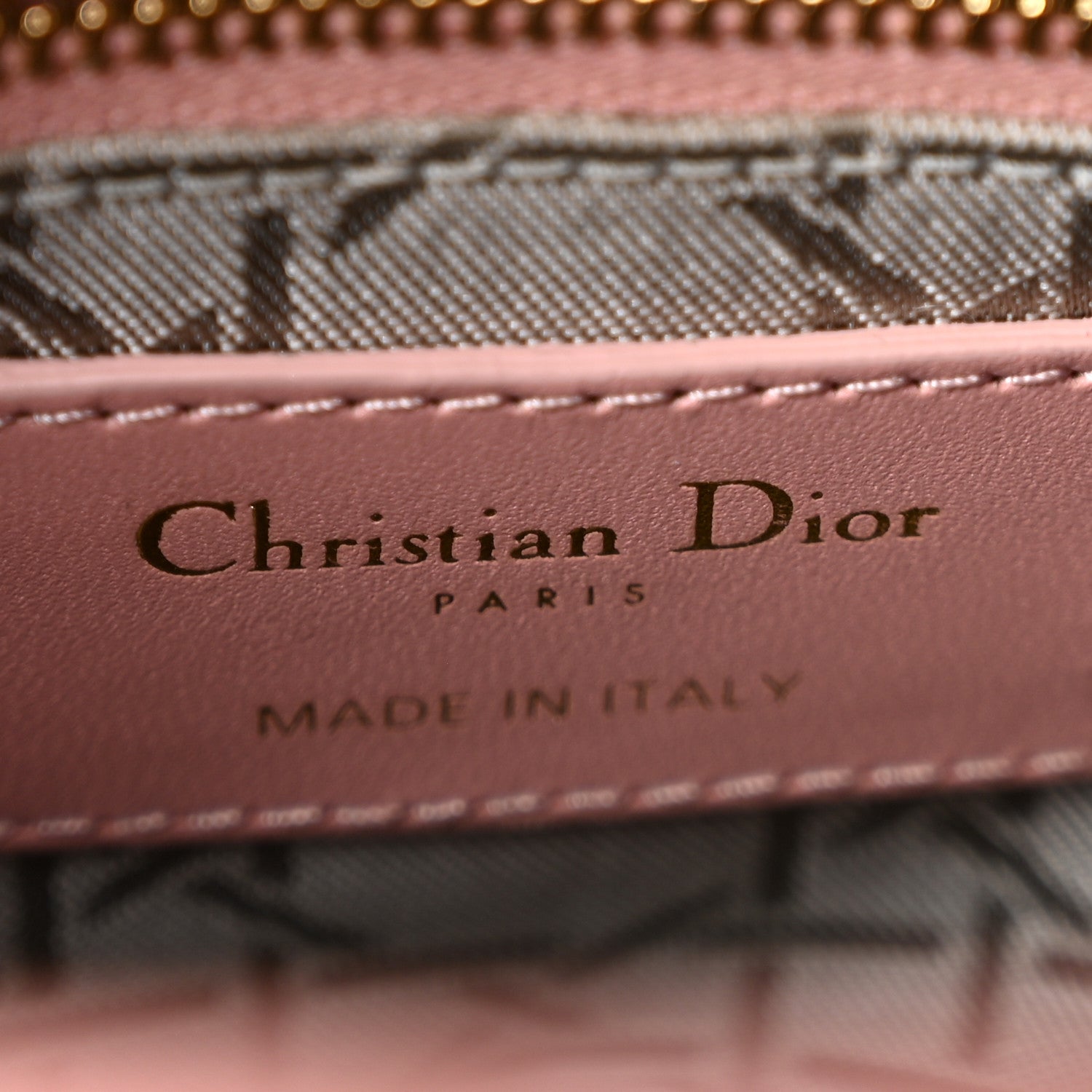 Lambskin Cannage Small My ABCDior Lady Dior Pink