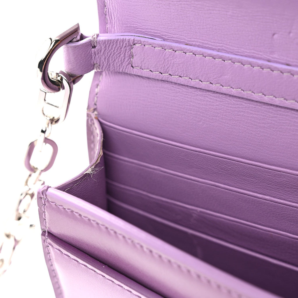 Box Calfskin Gradient Effect 4G Wallet on Chain Mauve