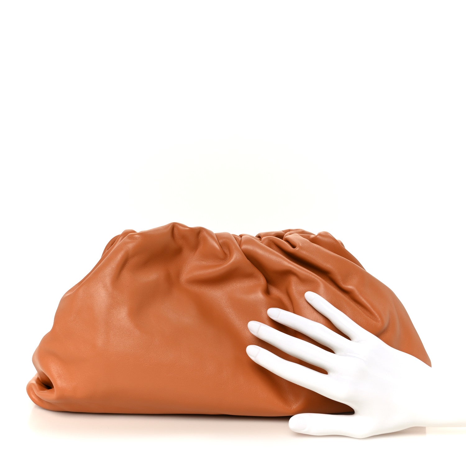 Smooth Butter Calf The Pouch Oversized Clutch Clay