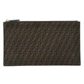 Fendi Zucca Leather Clutch Bag