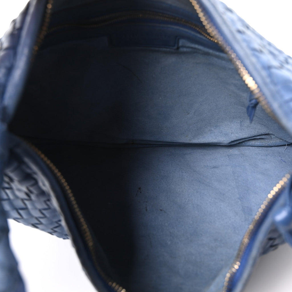 Nappa Intrecciato Medium Veneta Hobo Oceano